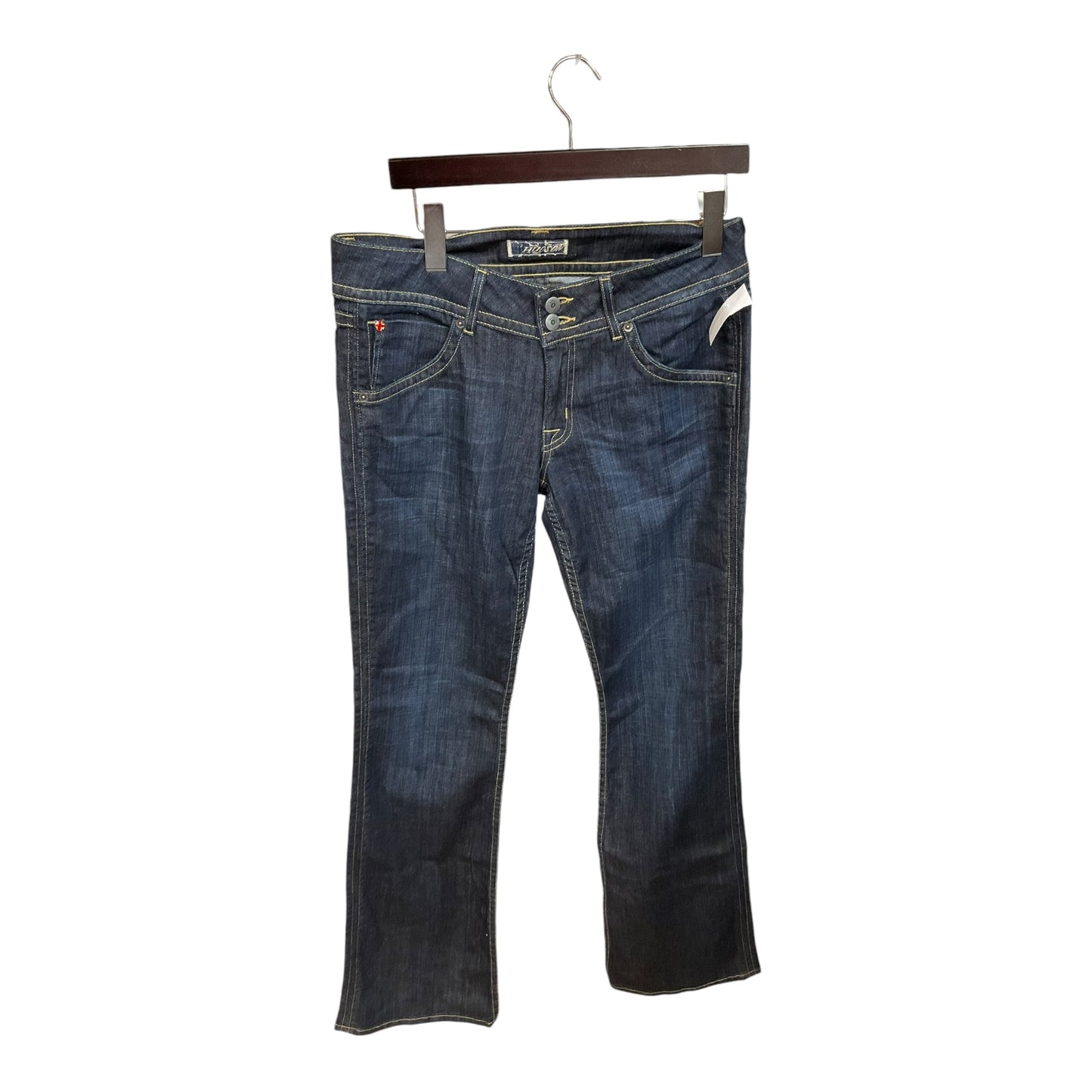 Jeans Boot Cut By Hudson In Blue Denim, Size: 8