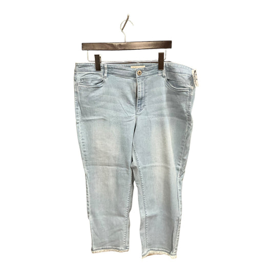 Jeans Cropped By J. Jill In Blue Denim, Size: 16