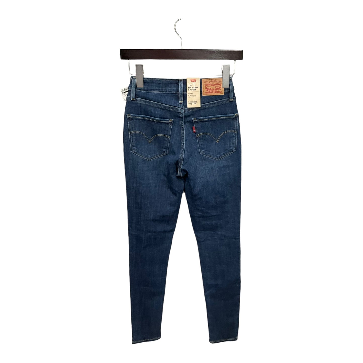 Jeans Skinny By Levis In Blue Denim, Size: 2