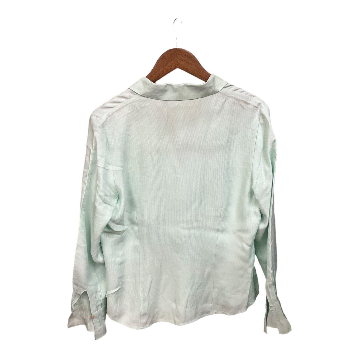 Blouse Long Sleeve By Alfani In Green, Size: L