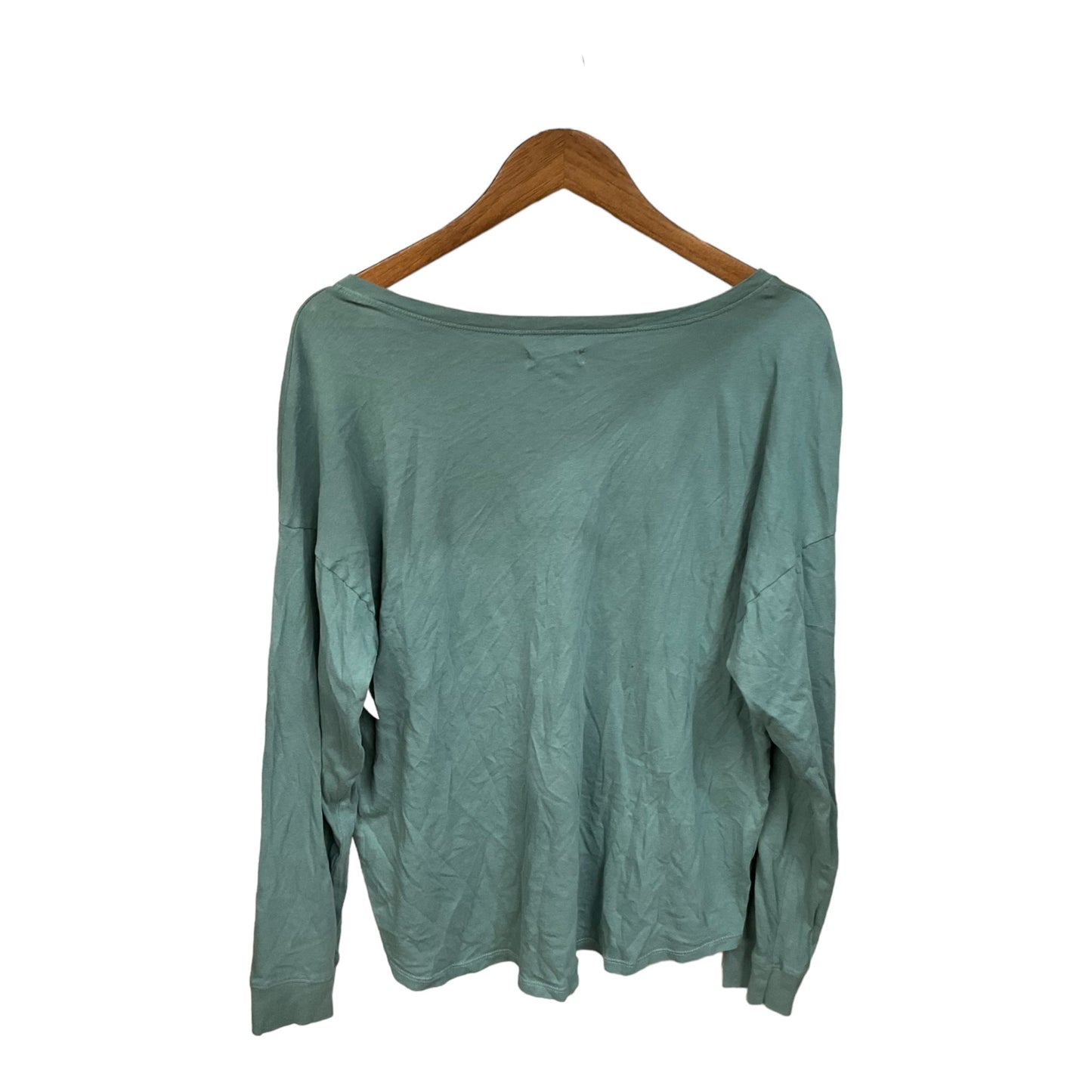 Top Long Sleeve Basic By Madewell In Green, Size: Xl