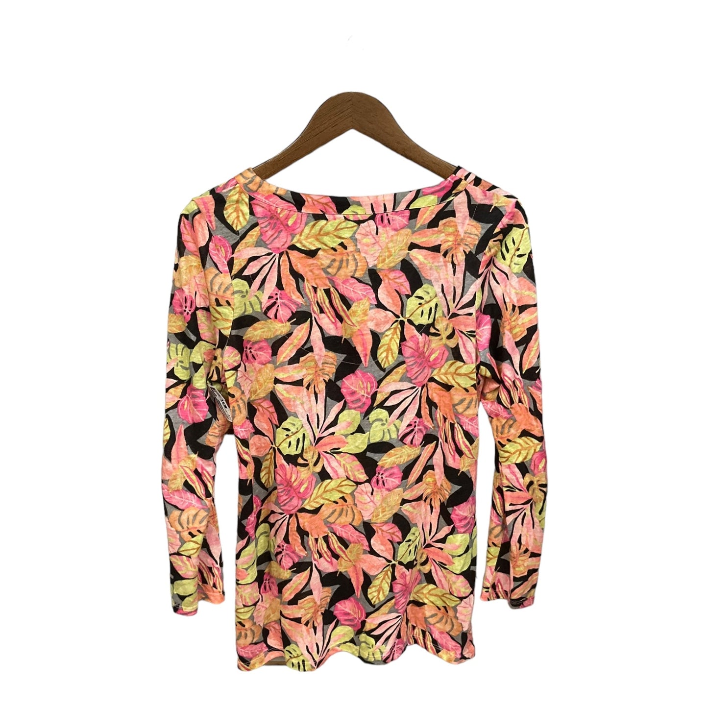 Top Long Sleeve By Chicos In Floral Print, Size: S