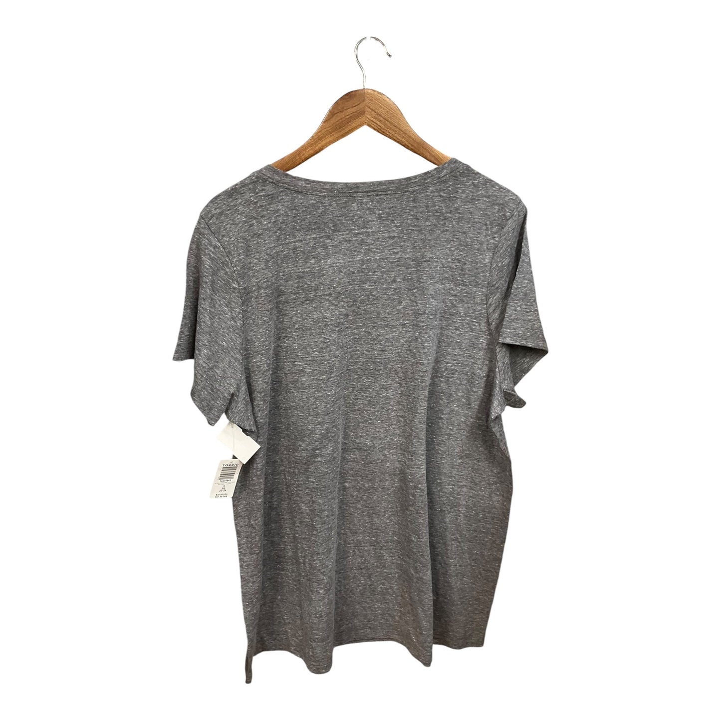 Top Short Sleeve By Torrid In Grey, Size: 3x