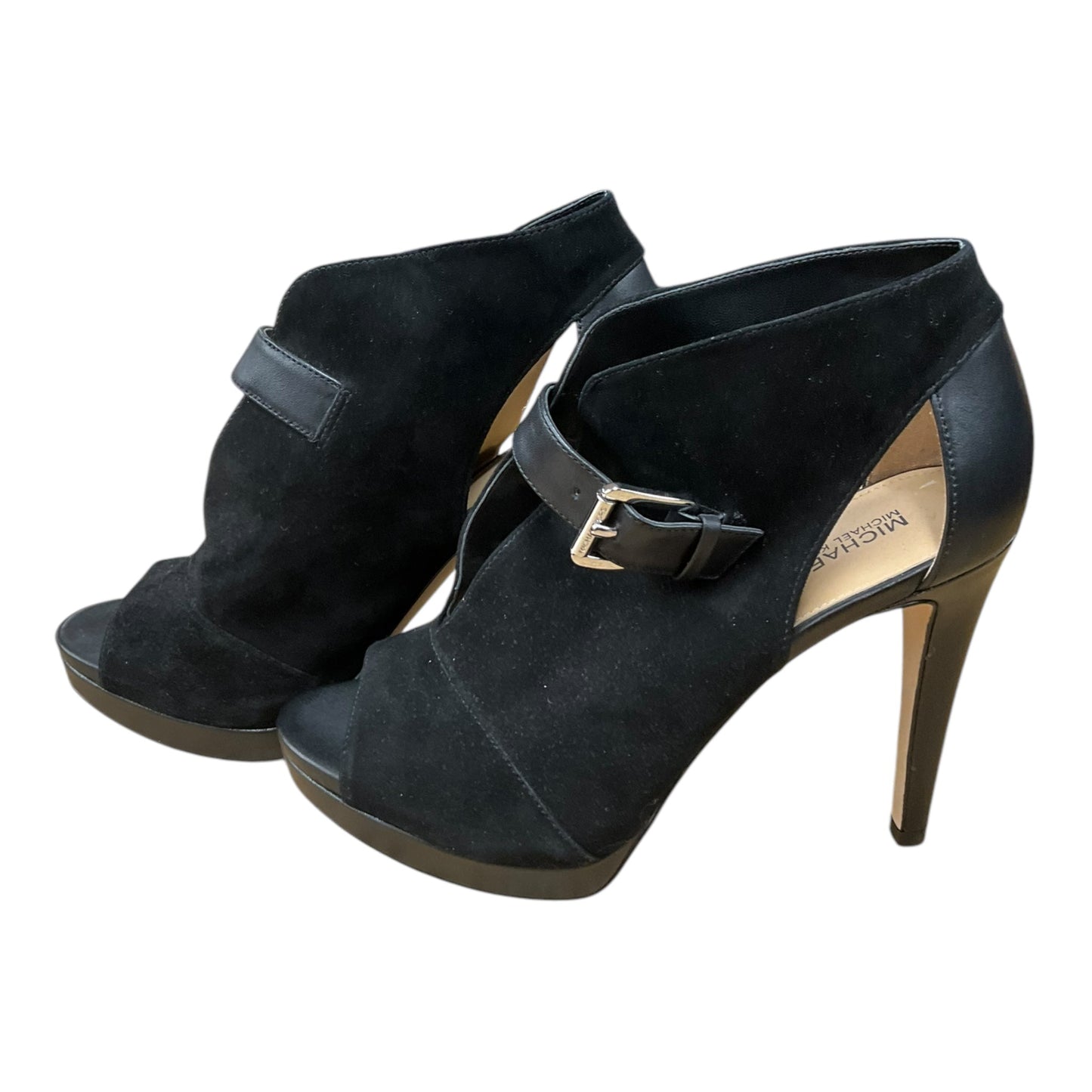 Sandals Heels Stiletto By Michael By Michael Kors In Black, Size: 7.5