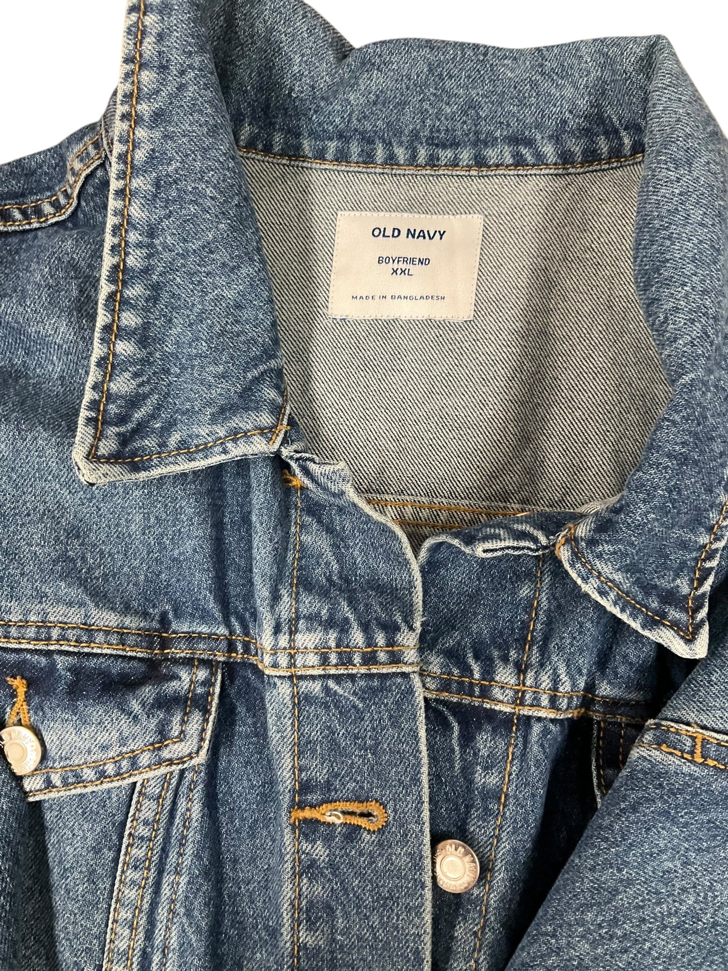 Jacket Denim By Old Navy In Blue Denim, Size: Xxl