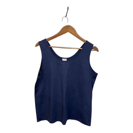 Top Sleeveless Basic By Chicos In Navy, Size: Xl