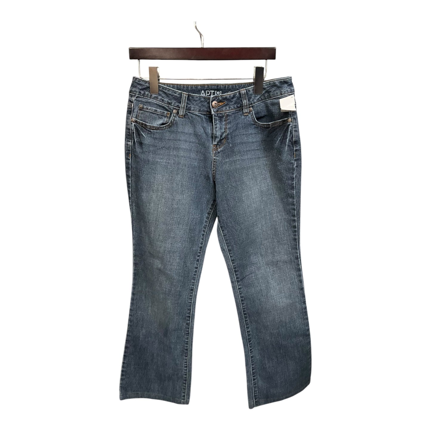 Jeans Boot Cut By Apt 9 In Blue Denim, Size: 8