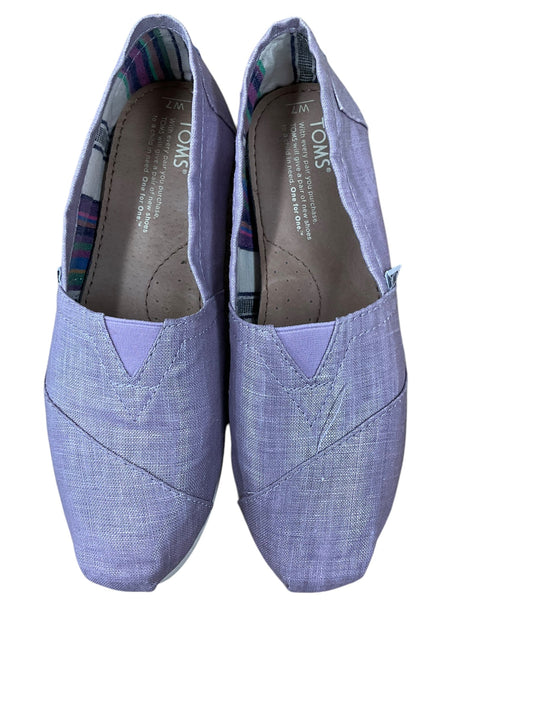 Shoes Flats By Toms In Purple, Size: 7