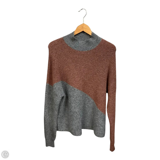 Sweater By Como Vintage In Brown & Grey, Size: Xl