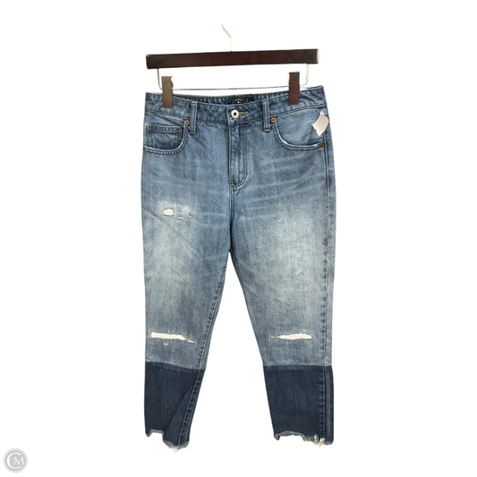 Jeans Cropped By Lucky Brand In Blue Denim, Size: 4