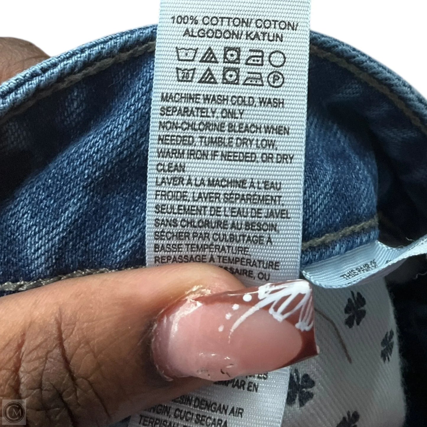 Jeans Cropped By Lucky Brand In Blue Denim, Size: 4