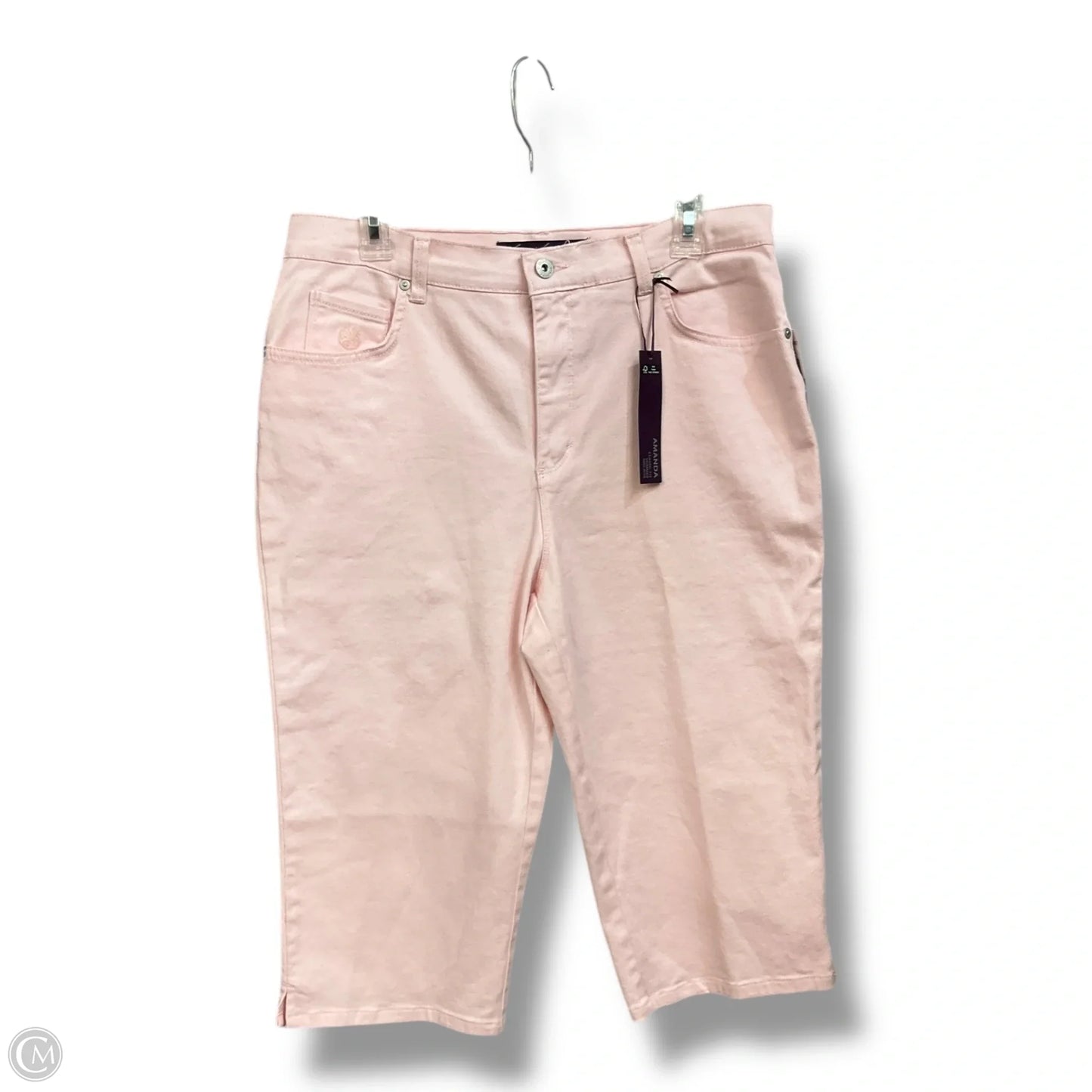 Capris By Gloria Vanderbilt In Pink, Size: 12