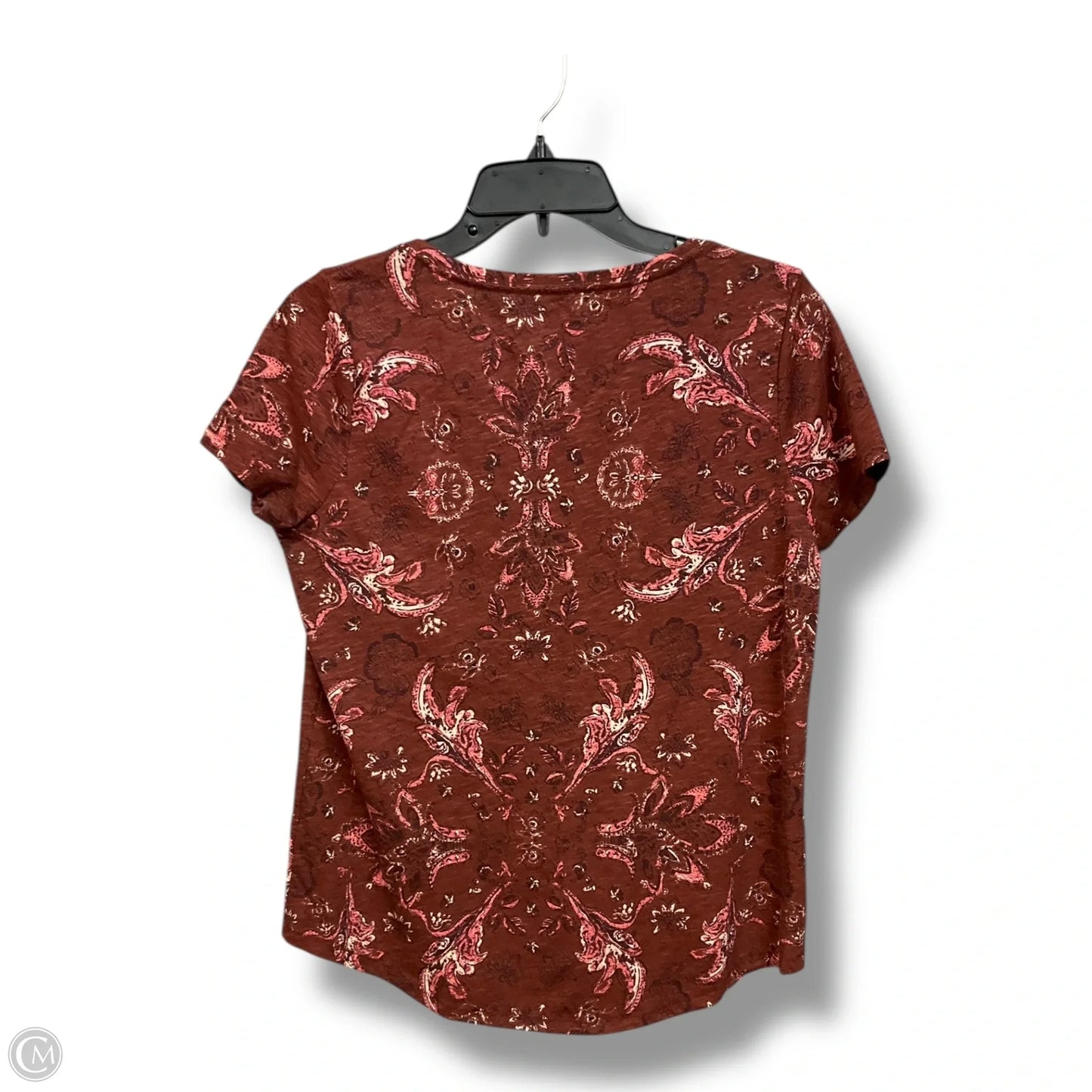 Top Short Sleeve By Sonoma In Brown, Size: M