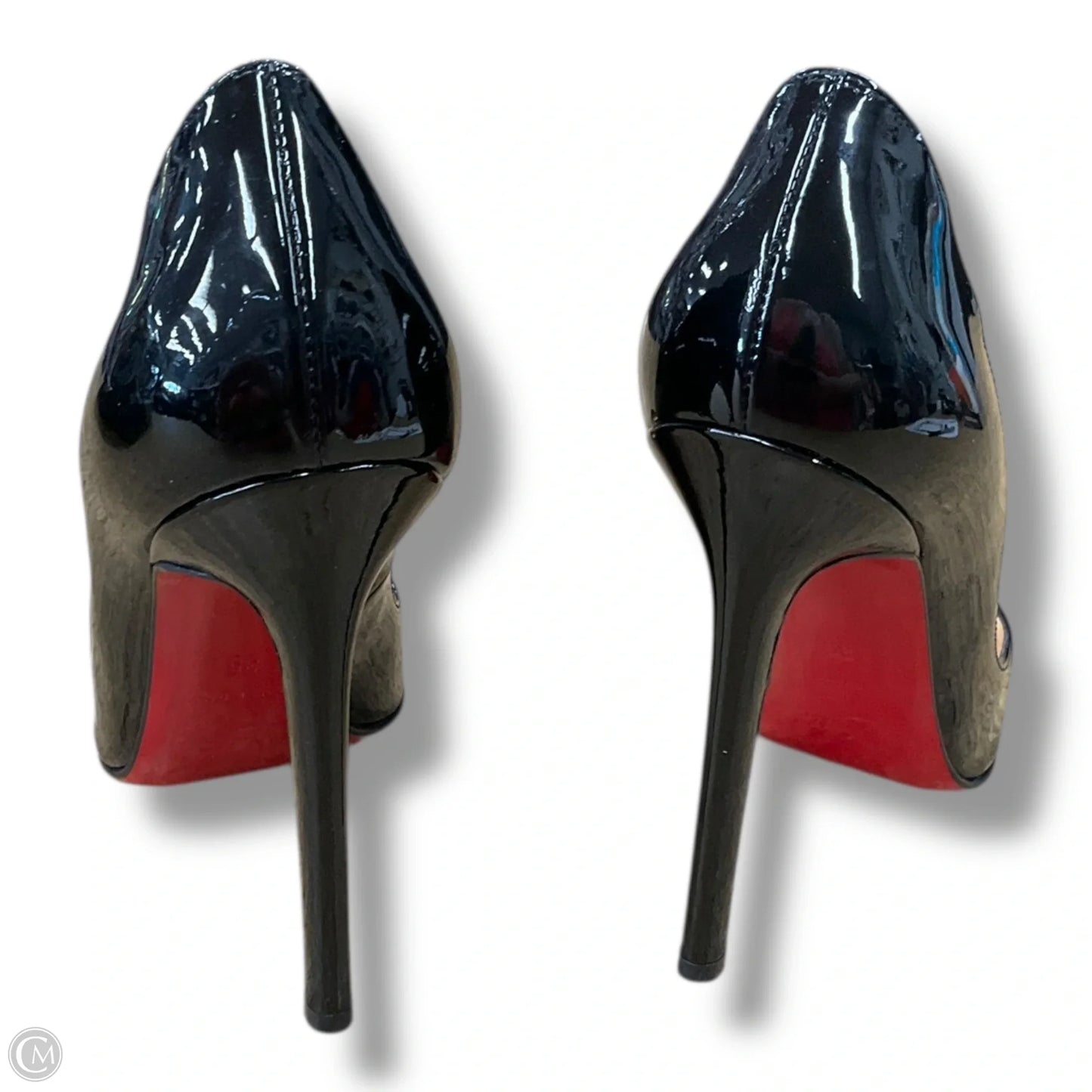 Shoes Luxury Designer By Christian Louboutin In Black, Size: 5