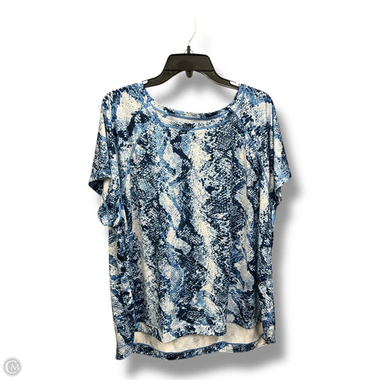 Athletic Top Short Sleeve By Talbots In Animal Print, Size: 3x
