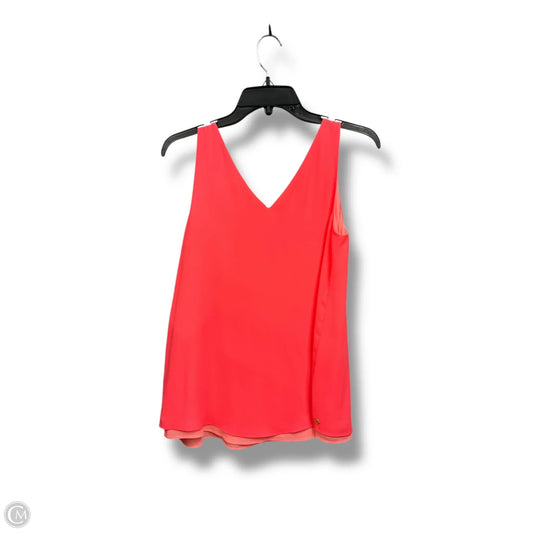 Top Sleeveless Designer By Lilly Pulitzer In Orange, Size: Xs