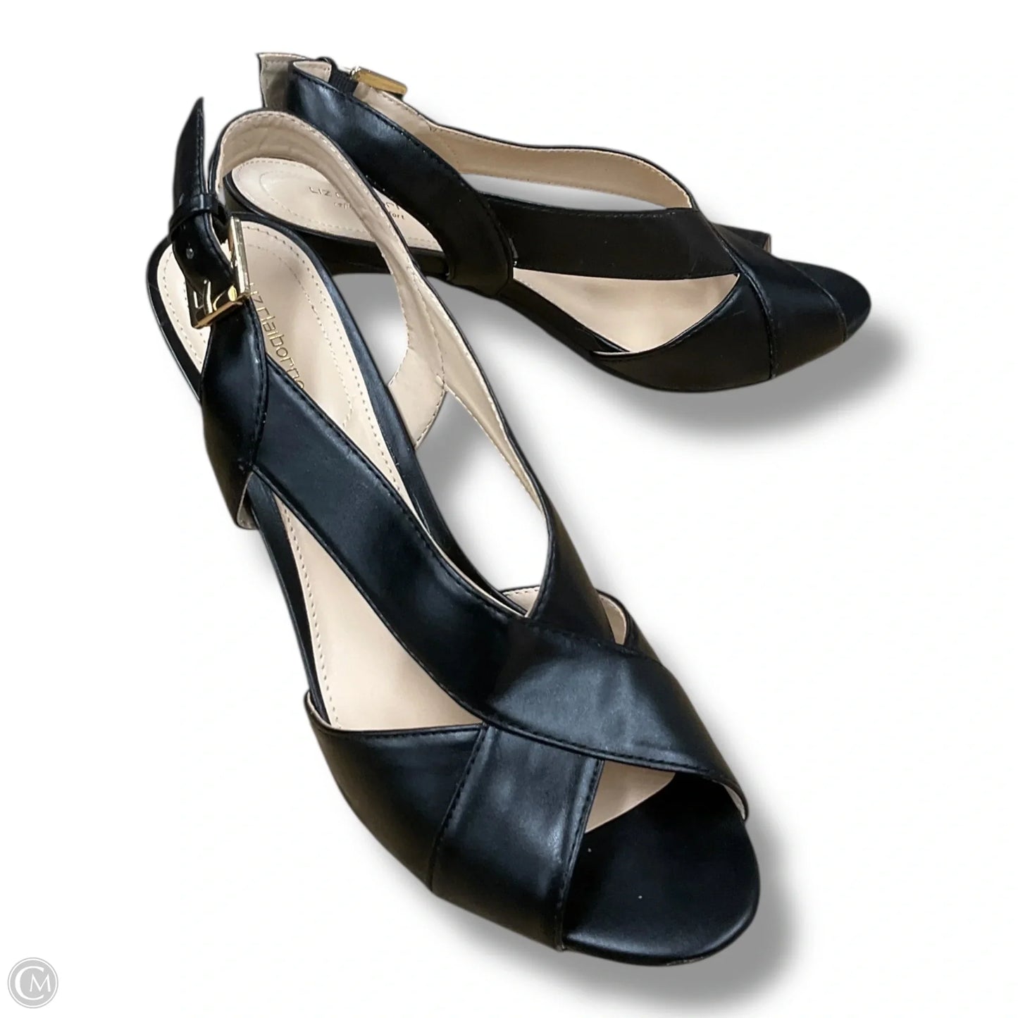 Sandals Heels Stiletto By Liz Claiborne In Black, Size: 9.5