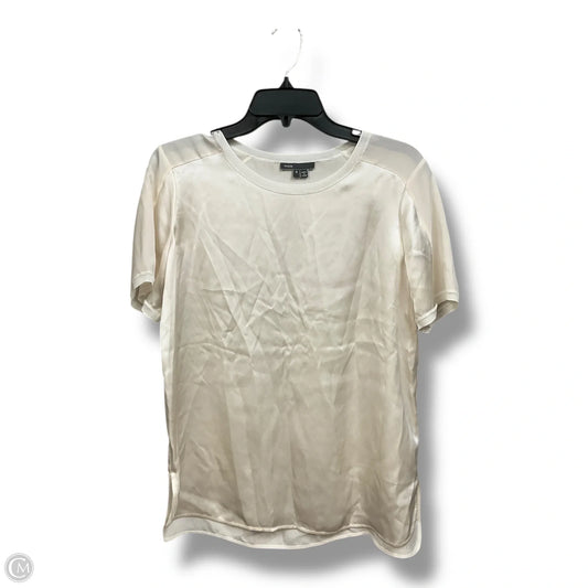 Top Short Sleeve By Vince In Ivory, Size: S