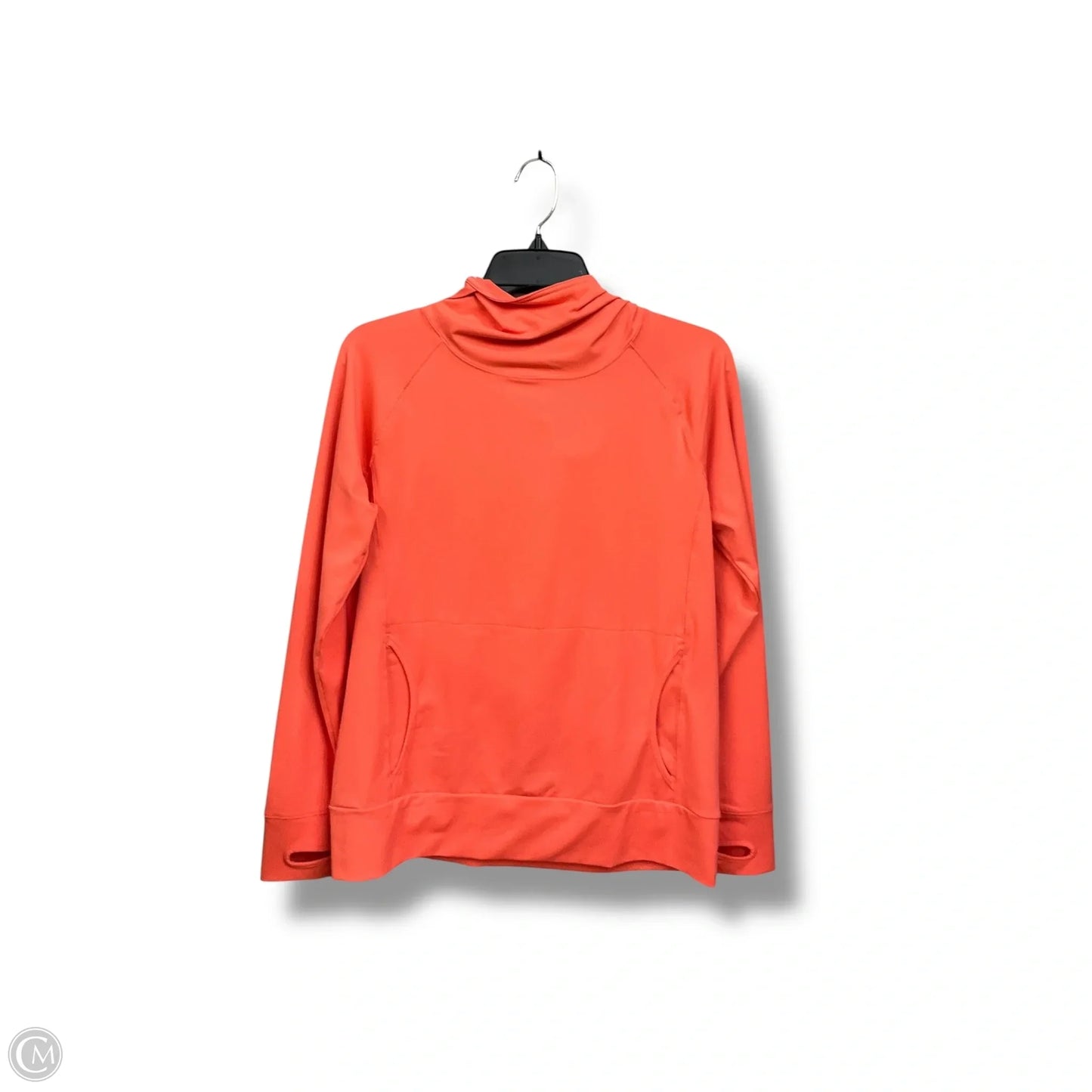 Athletic Top Long Sleeve Hoodie By Lands End In Orange, Size: S