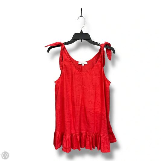 Top Sleeveless By Ro & De In Red, Size: M