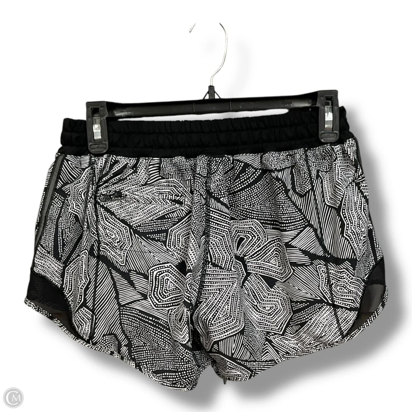 Athletic Shorts By Lululemon In Black & White, Size: Xs