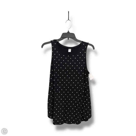 Top Sleeveless By Old Navy In Polkadot Pattern, Size: M