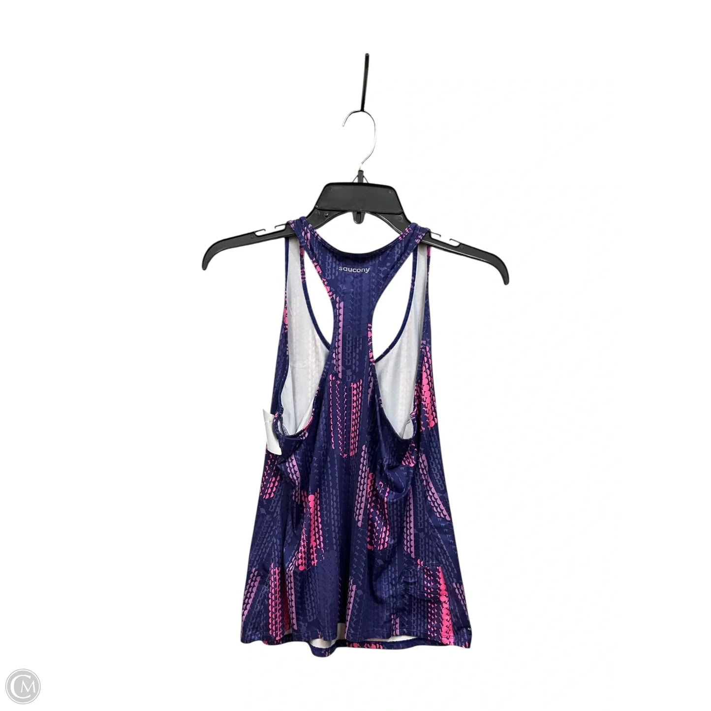 Athletic Tank Top By Saucony In Pink & Purple, Size: S