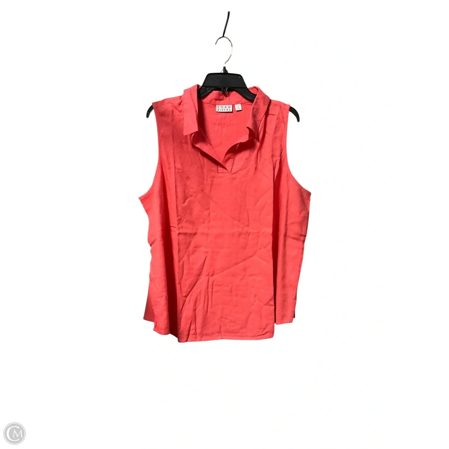 Top Sleeveless By Joan Rivers In Coral, Size: 1x
