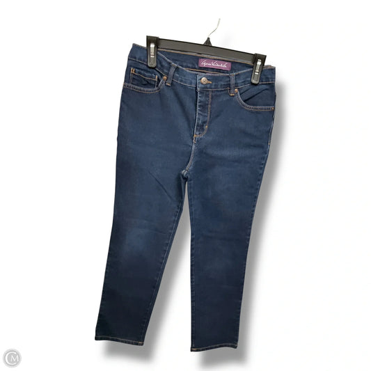 Jeans Straight By Gloria Vanderbilt In Blue Denim, Size: 6p
