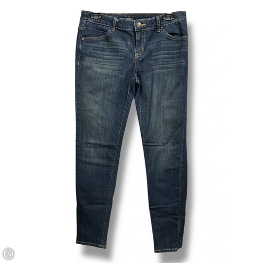 Jeans Skinny By Simply Vera In Blue Denim, Size: 4