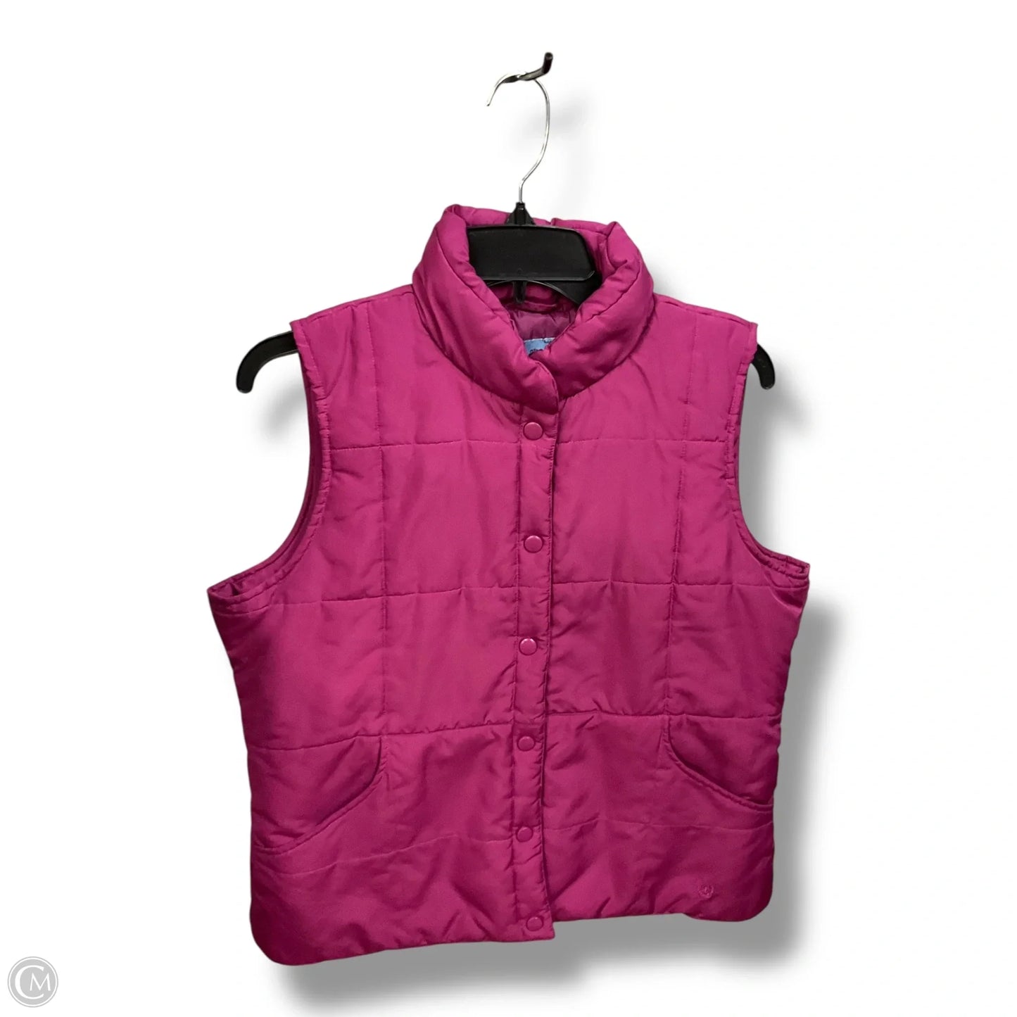 Vest Puffer & Quilted By Izod In Pink, Size: L