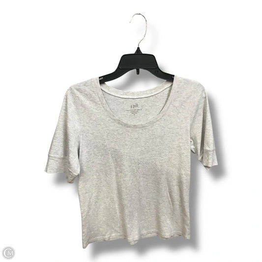 Top Short Sleeve By J. Jill In Grey, Size: M