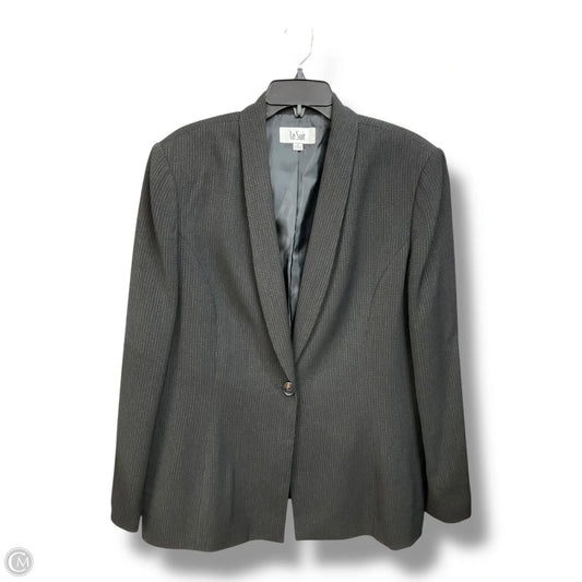 Blazer By Le Suit In Grey, Size: 2x