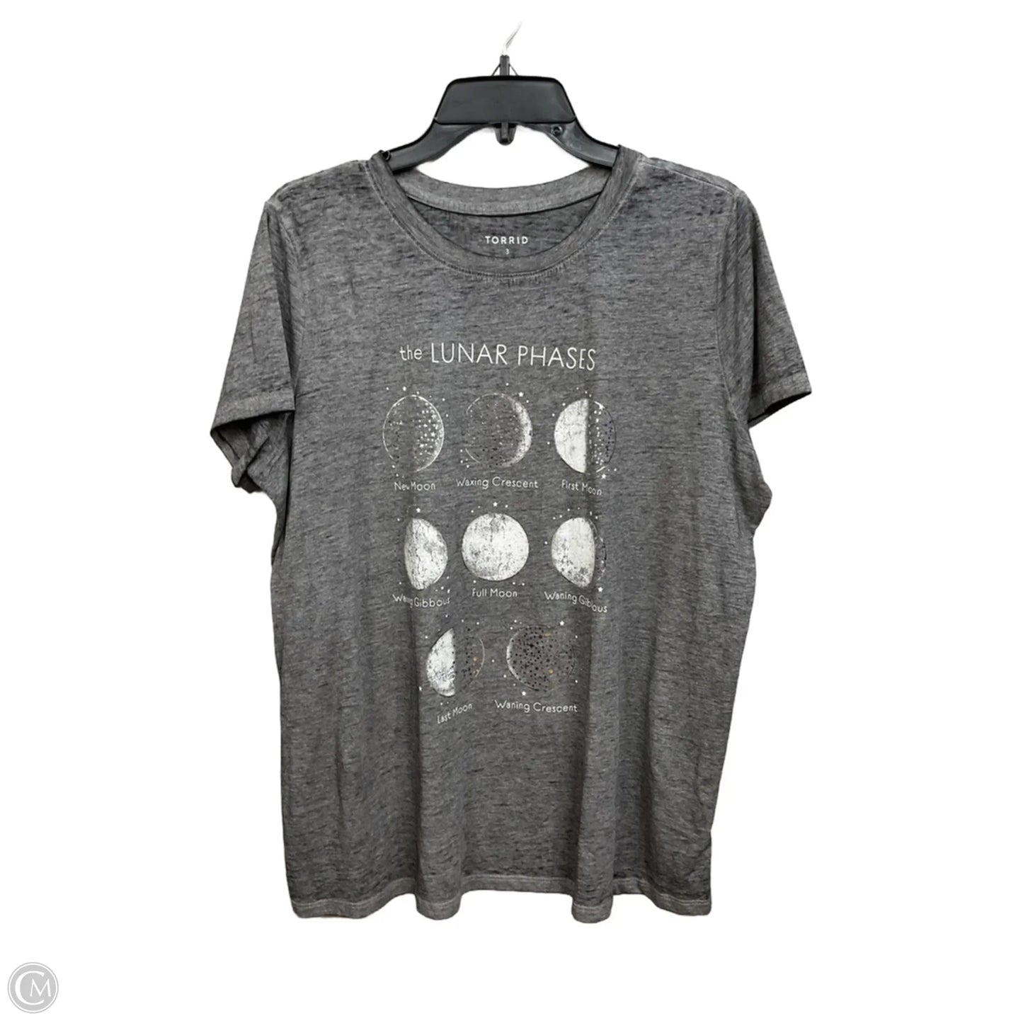 Top Short Sleeve By Torrid In Grey, Size: 3x