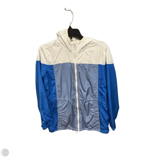 Jacket Windbreaker By Old Navy In Blue, Size: S