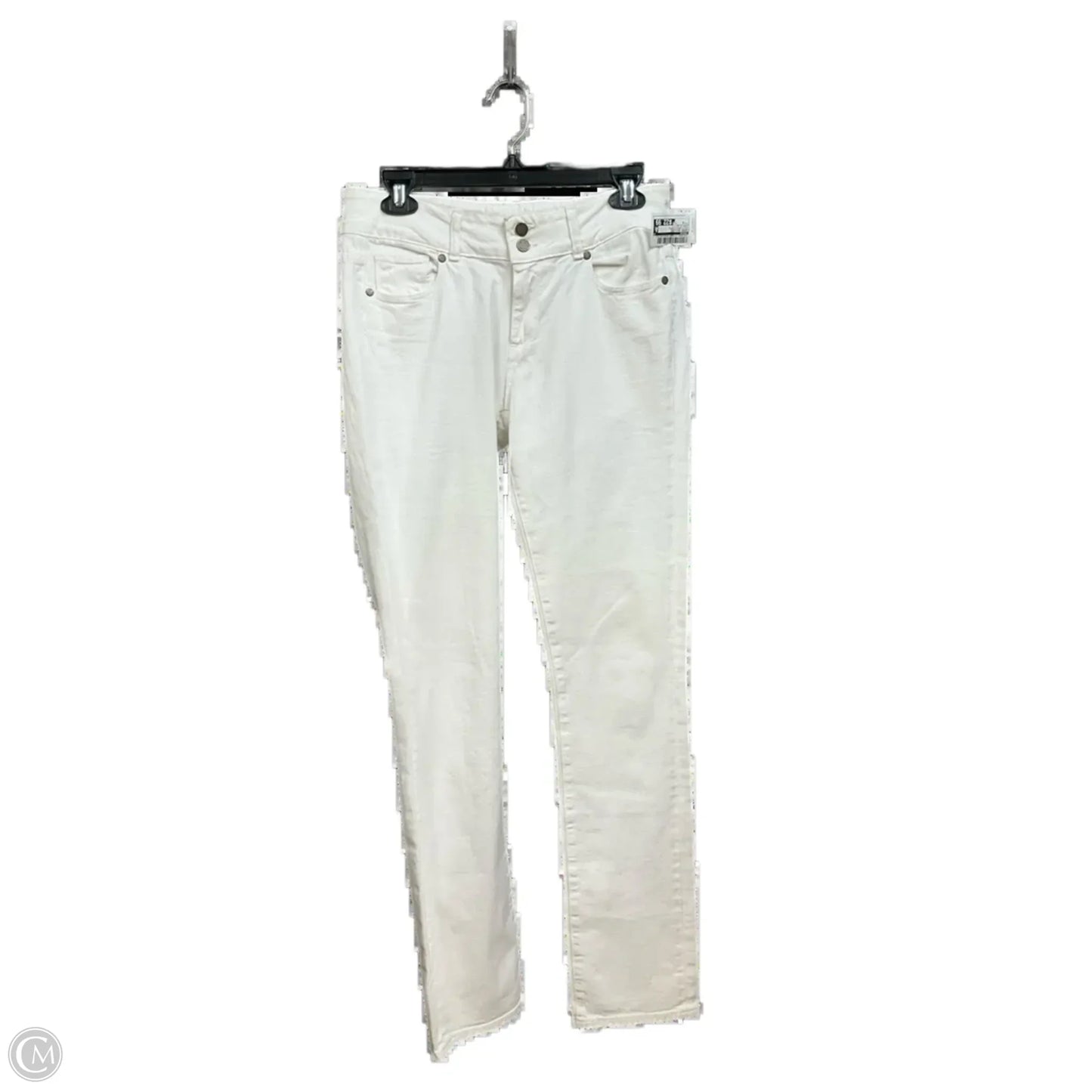 Jeans Skinny By Paige In White Denim, Size: 4