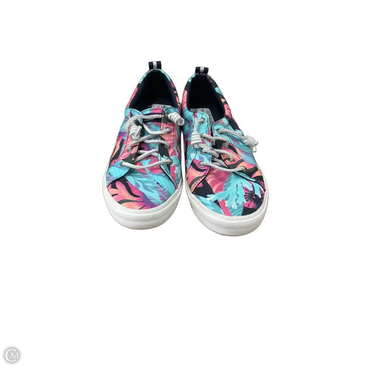 Shoes Sneakers By Sperry In Floral Print, Size: 8.5
