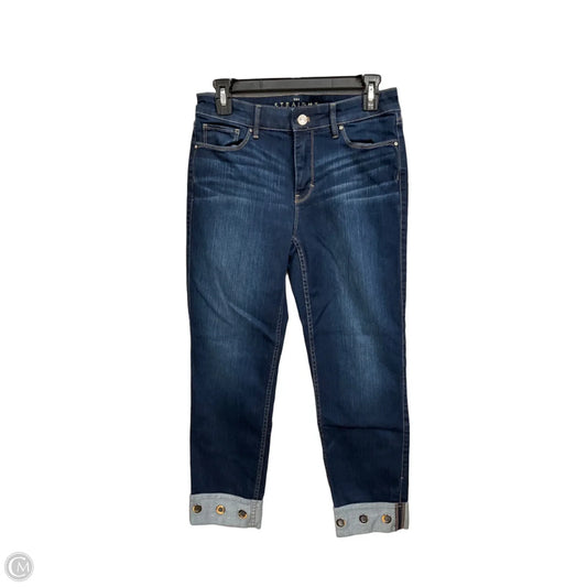Jeans Cropped By White House Black Market In Blue Denim, Size: 4