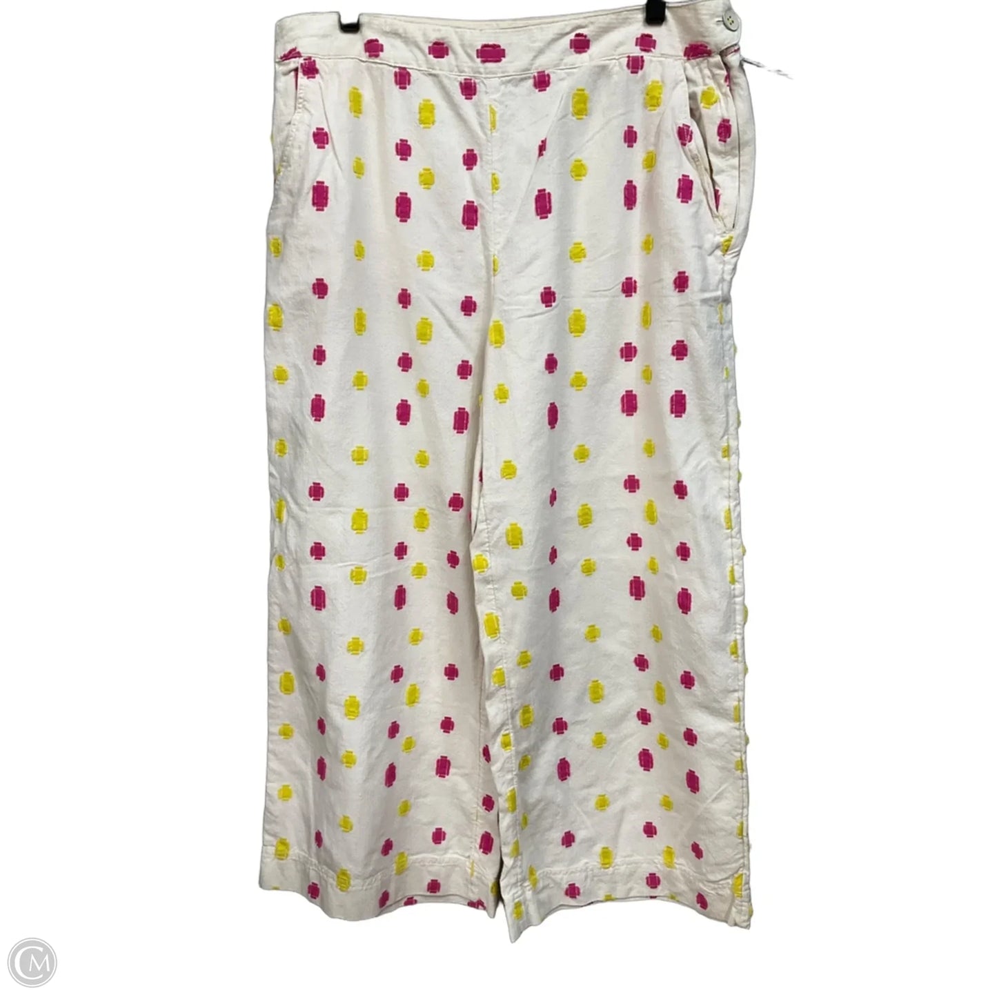 Pants Wide Leg By Anthropologie In Polkadot Pattern, Size: 14