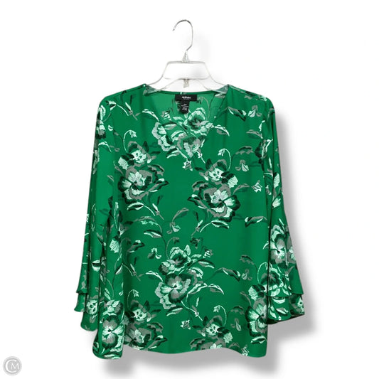 Blouse 3/4 Sleeve By Alfani In Floral Print, Size: 12p