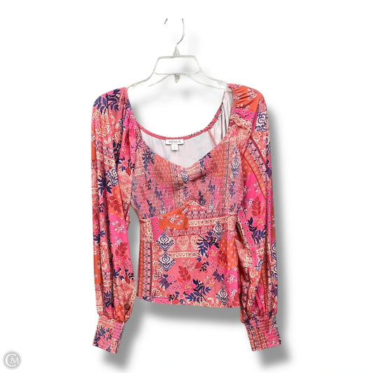 Top Long Sleeve By Venus In Multi-colored, Size: S