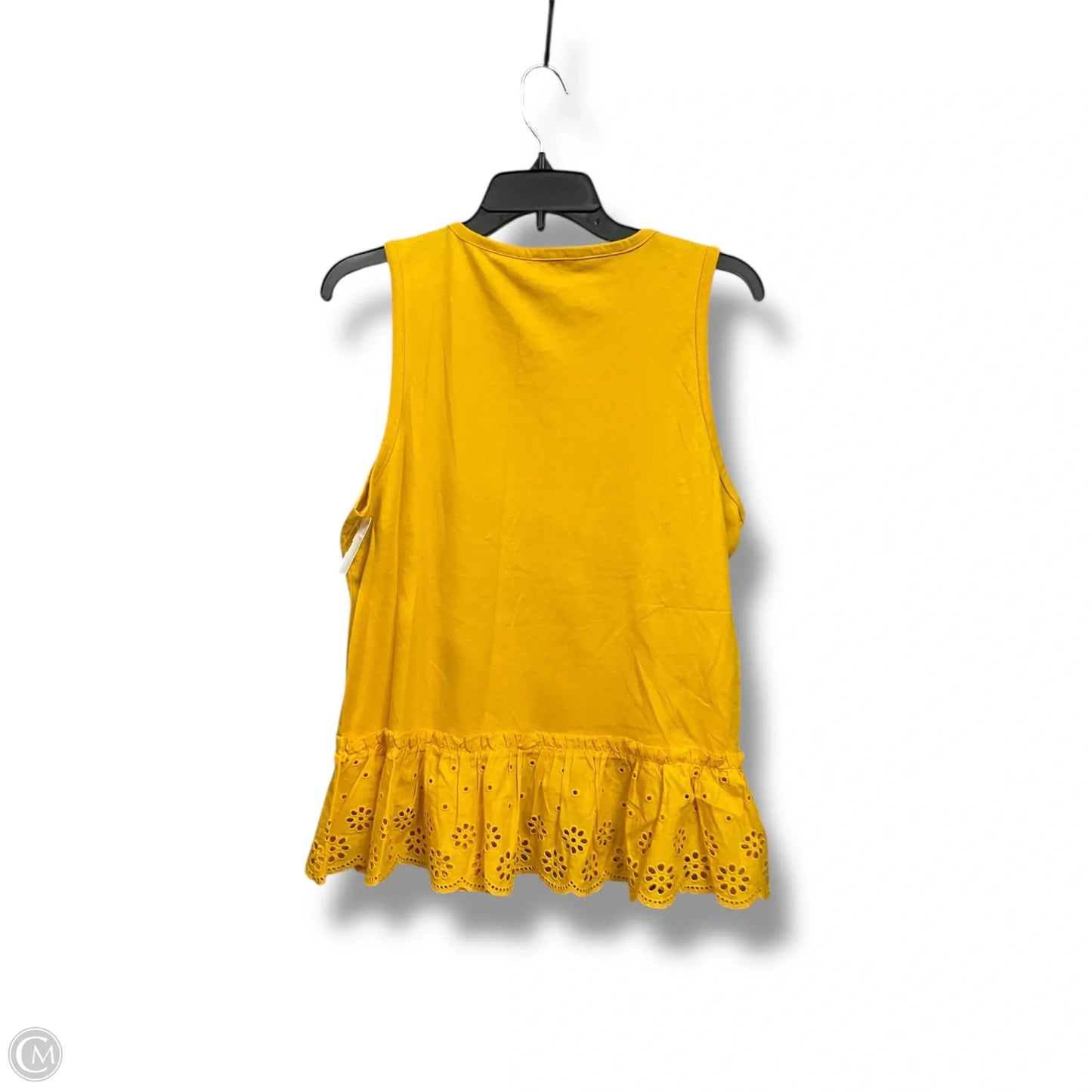 Top Sleeveless By J. Crew In Gold, Size: M