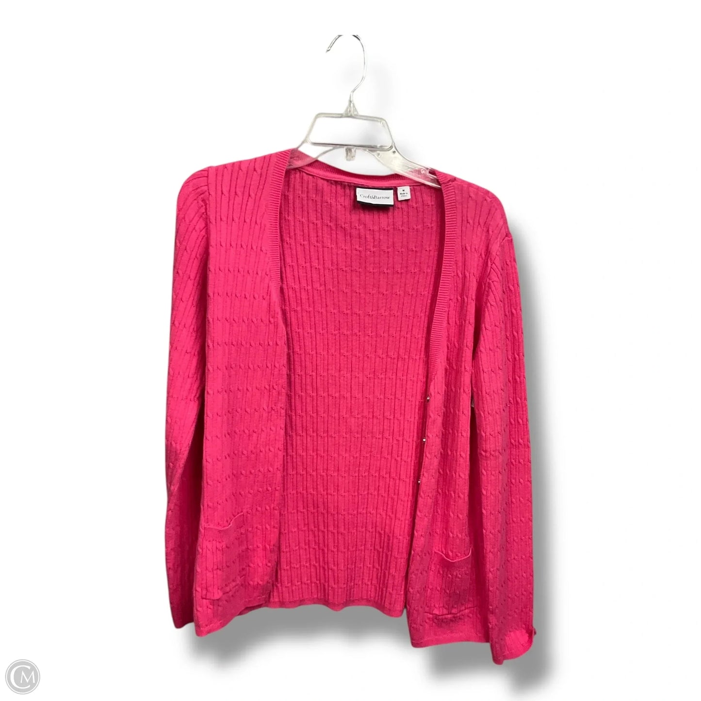 Cardigan By Croft And Barrow In Pink, Size: M