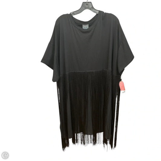 Top Short Sleeve By Clothes Mentor In Black, Size: 2x