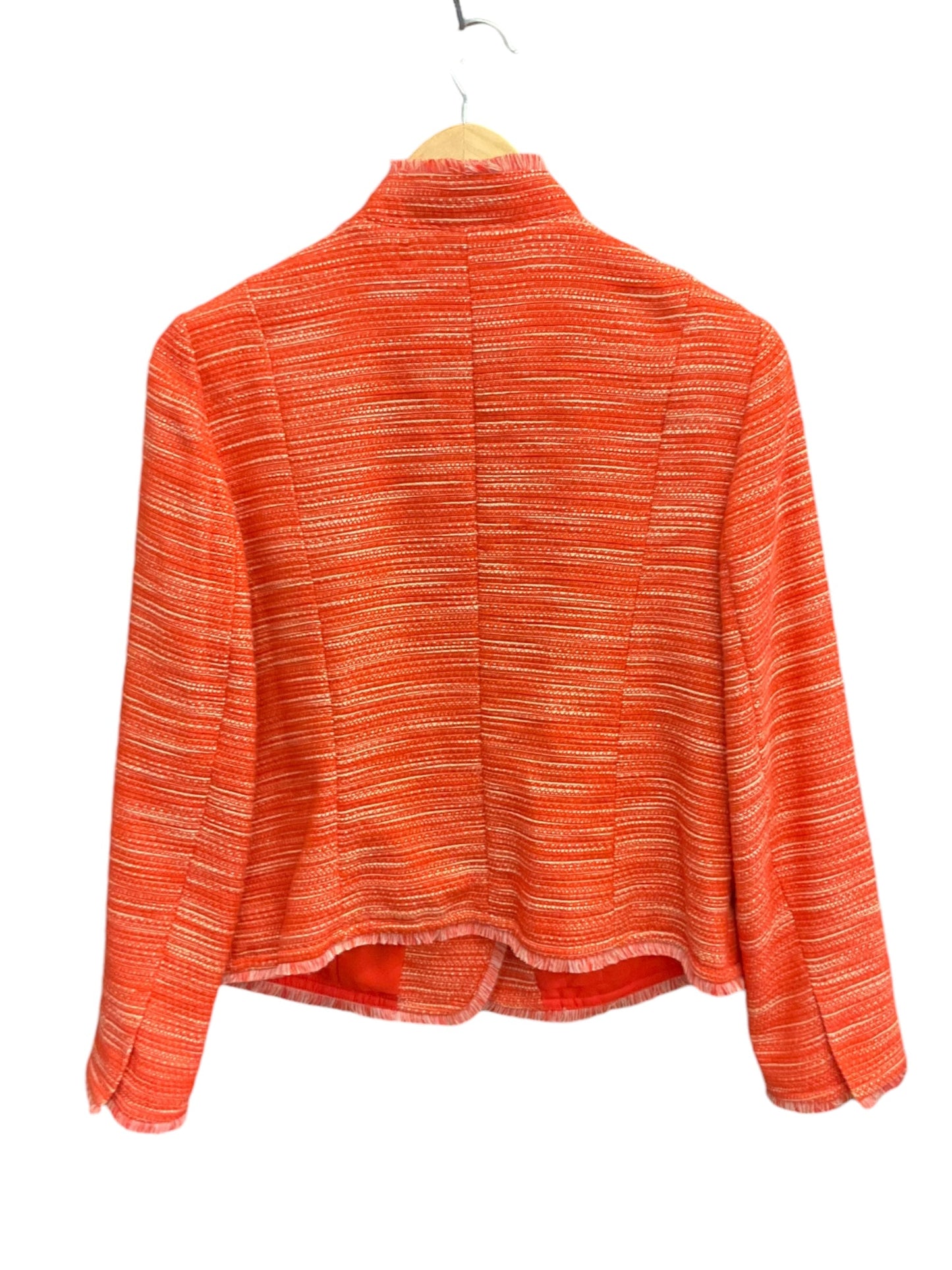 Blazer By Chicos In Orange, Size: 1