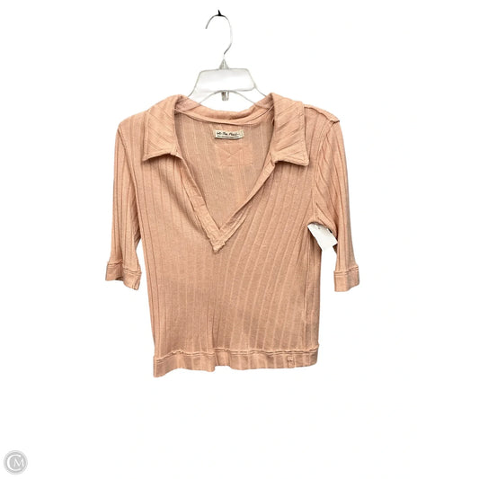 Top 3/4 Sleeve Basic By We The Free In Pink, Size: S