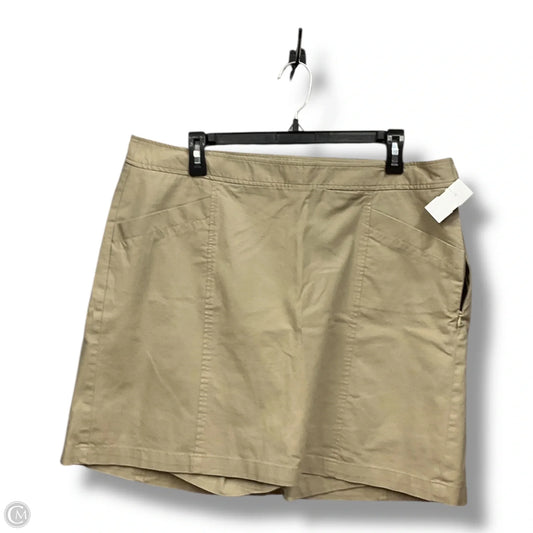 Skort By Dockers In Tan, Size: 16