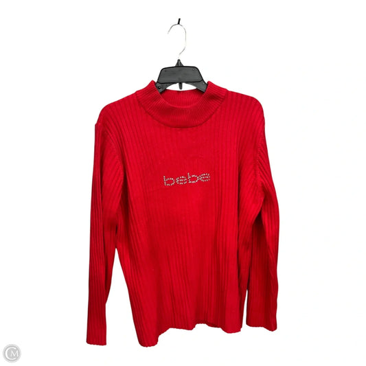 Sweater By Bebe In Red, Size: 2x