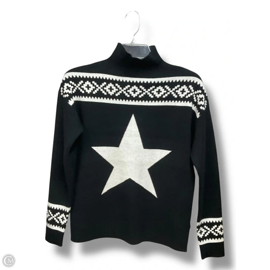 Sweater By Tahari In Black & White, Size: Xs