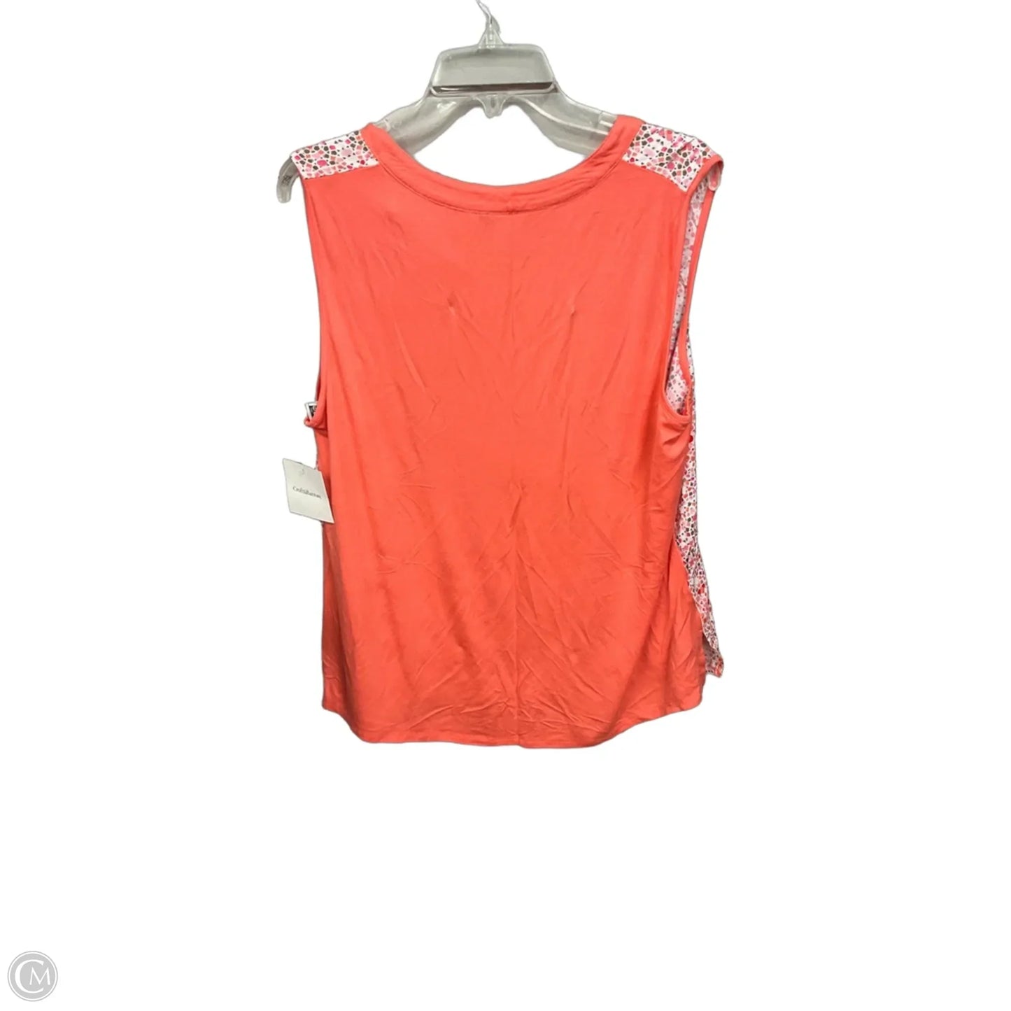 Top Sleeveless By Croft And Barrow In Peach, Size: Xl